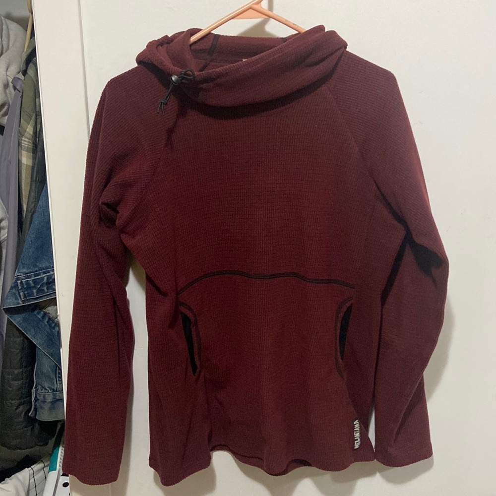 Womens Medium Maroon Melanzana Hoodie
